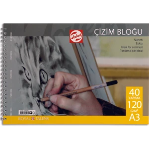 120Gr A3 40Yp.Spiralli Çizim Blok