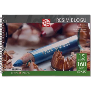 160Gr 35*50 15Yp.Spiralli Çizim Blok