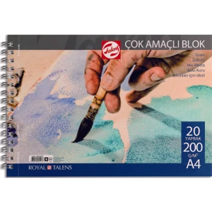 200Gr A4 20Yp.Spiralli Resim Blok