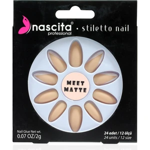 Stiletto Takma Tırnak - Matte French Nails