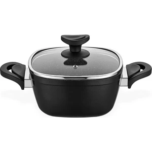 Granit Gastronomie Derin Tencere 24 cm Siyah