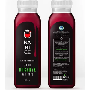- Organik Sertifikalı Nar Suyu 250 ml x 20 adet
