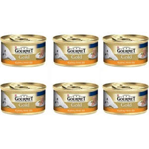Gourmet Gold Kıyılmış Hindi   Kedi Maması 85 Gr X 6 Adet