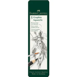 Graphite Aquarelle Kurşun Kalem Seti, 5’li, Metal Kutu, HB 2B 4B 6B 8B, Siyah Naturel, Suda Çözünür