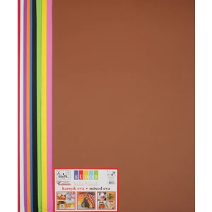 Eva 50X70 Karışık Renkli 10 Parça 2 mm Kalınlıkta Yaratıcı Kırtasiye Malzemesi