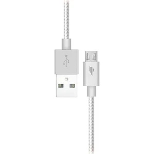 Swapp SW-A5 1m 2A Micro USB Metal Kılıflı Silver Data + Şarj Kablosu