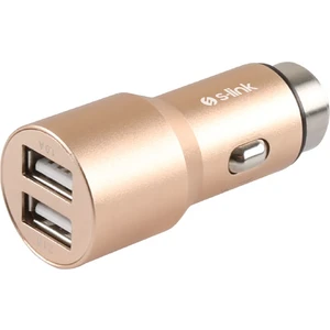 Swapp SW-C7 5V 3.1A Çift USB Gold Araç Şarj Cihazı