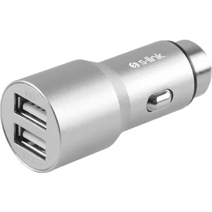 Swapp SW-C7 5V 3.1A Çift USB Silver Araç Şarj Cihaz