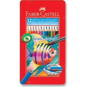 Metal Kutu Aquarell Boya Kalemi 12 Renk