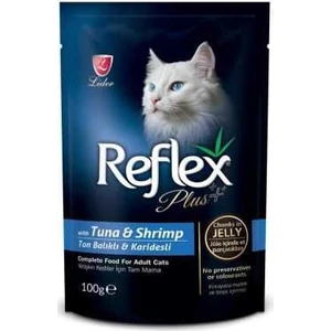 Plus Pouch Jelly Tuna ve Karidesli Kedi Yaş Mama 100 Gr x 10