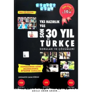 Akıllı Adam Yks Hazırlık Son 30 Yıl Türkçe Soruları Ve Çözümleri