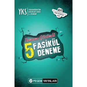 Pegem Akademi Yayıncılık AYT 2. Oturum Tamamı Çözümlü 5 Deneme