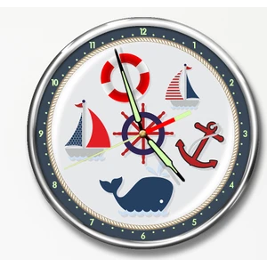 Dekor Loft Premium Gece Parlayan Çocuk Odası Duvar Saati FS-1531