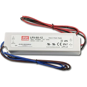 Mean Well  LPV 60 12 12 Volt 5 Amper IP67 Adaptör