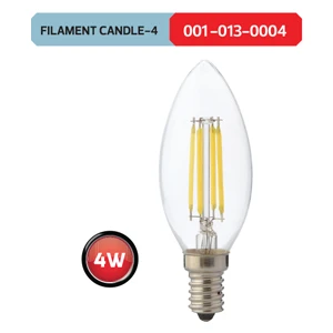 Candle 4W E14 Duy Filament LED Ampül 6400K Beyaz Işık