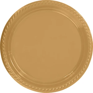 Altın Plastik Tabak 26 cm 8'li
