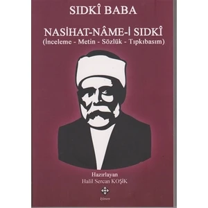 Sıdkı Baba: Nasihat-name-i Sıdkı