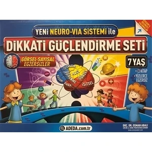 Adeda Yayıncılık Yeni Neuro-Via Sistemi ile Dikkati Güçlendirme Seti 7 Yaş (3 Kitap)