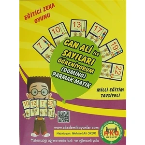 Eğitici Zeka Oyunu Can Ali ile Sayıları Öğreniyorum (Domino) Parmak Matik