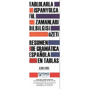 Fono Yayınları Tablolarla İspanyolca Fiil Zamanları Dil Bilgisi Özeti