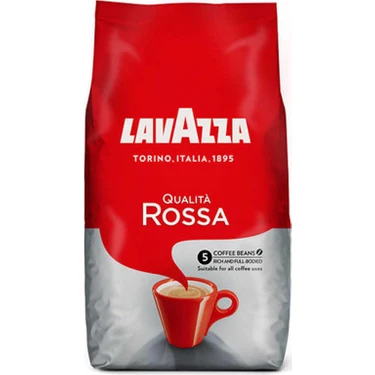Lavazza Qualita Rossa Çekirdek Kahve 1 Kg Zengin Aromalı Tam Gövdeli Harman
