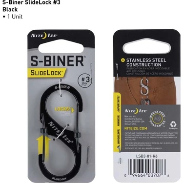 S-Biner SlideLock #3-Black