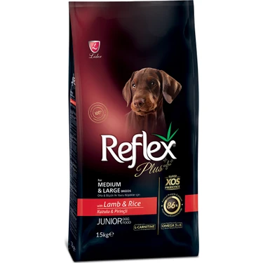 Reflex Plus Kuzulu Pirinçli Yavru Köpek Maması 15