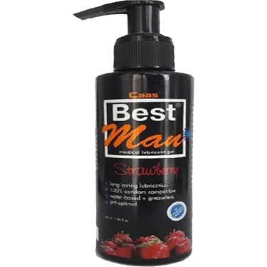Cabs Bestman Büyük Boy Çilekli Güçlü  Jel