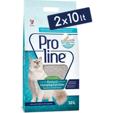 Pro Line Marsilya Sabunu Kokulu Topaklanan Kedi Kumu 10 Lt (2