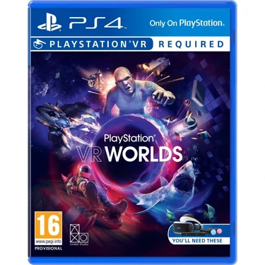 PS4 VR PlayStation プレイステーション ゲーム SONY Sony PlayStation VR 2 Gözlük + PS4 VR Kamera + Ps4 VR Worlds