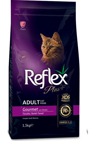 Reflex Plus Renkli Taneli Gourmet Kedi Maması 1,5 Kg
