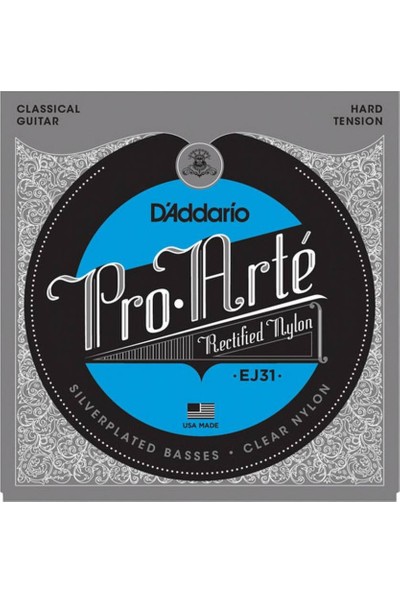 D'Addario EJ31 Pro-Arte Rectified Hard Tension Klasik Gitar Teli