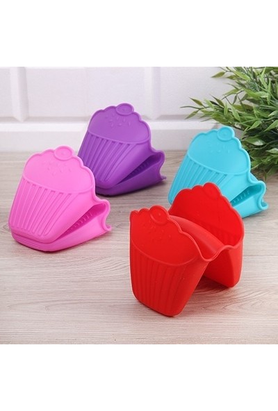 İkbalHome Silikon Cupcake Fırın Eldiveni Tutacağı