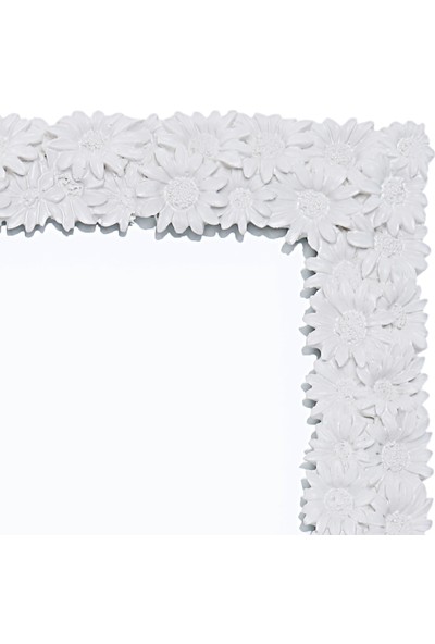 Maison White Decor Papatya temalı çerçeve 13 cm x 18 cm