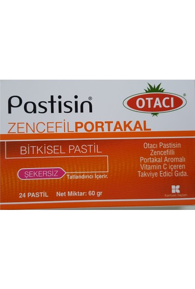 Otacı Pastisin Zencefil-Portakal 24 Pastil 60 gr
