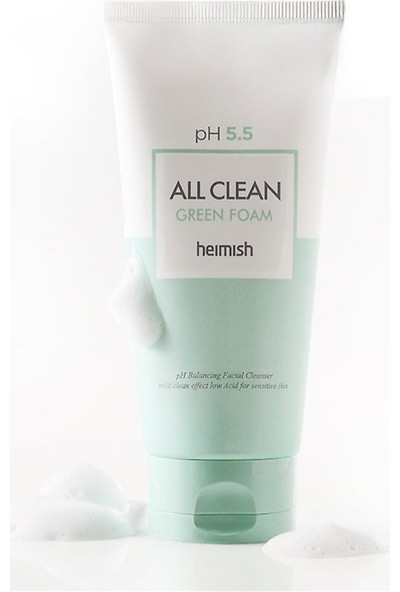 Heimish All Clean Green Foam - Ph 5,5 Değerinde Hassas Ciltlere İçin Temizleyici