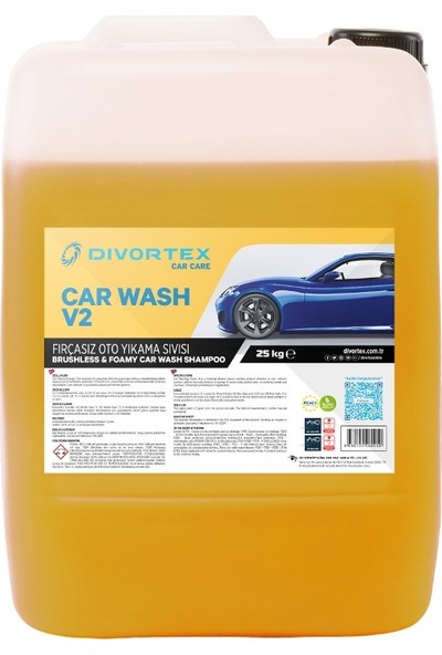 Divortex Car Wash V2 Fırçasız Araç Yıkama Köpüğü 25 Kg