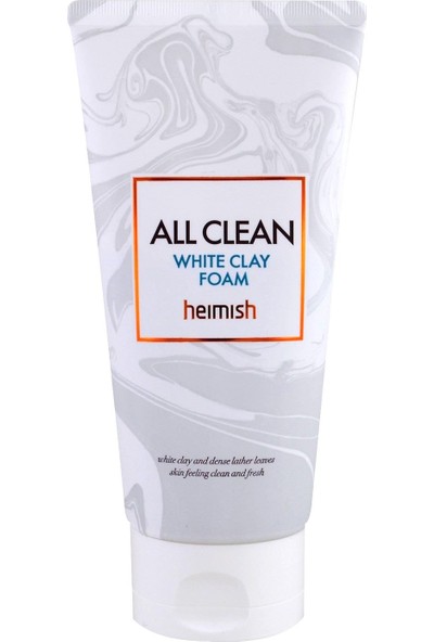 Heimish All Clean White Clay Foam - Amazon Beyaz Kili Hyalüronik Asit Destekli Temizlik Köpüğü