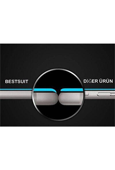 Bestsuit iPhone 6/6S Curved 3D Full Fit Ekran Koruyucu-Beyaz
