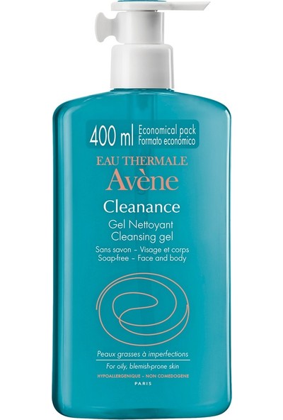 Avene Cleanance Gel Nettoyant - Yağlı Ciltler için Temizleyici 400 ml
