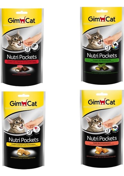 Nutripockets Karışık Kedi Ödülü 60 Gr x 4 Paket