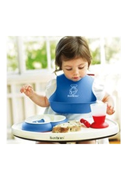 Silikon Bebek Önlüğü - MAVİ