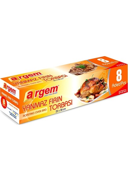 Fırın Torbası Yanmaz Yapışmaz - Argem 8li