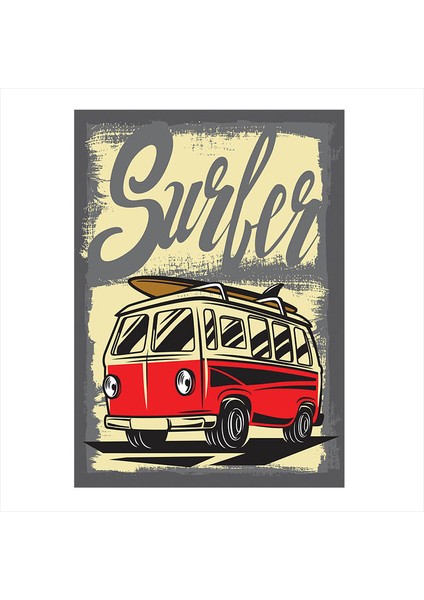 Ahşap Tablo Sörfçüler Surfer