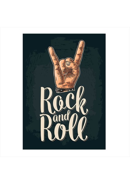 Ahşap Tablo Rock And Roll