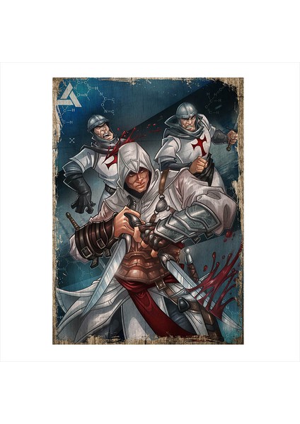 Ahşap Tablo Assassin's Creed Animus