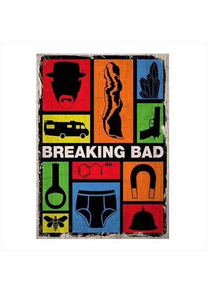 Ahşap Tablo Breaking Bad Afiş