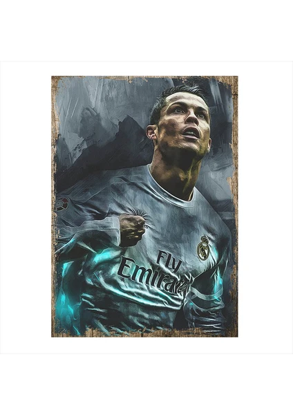 Ahşap Tablo Cristiano Ronaldo