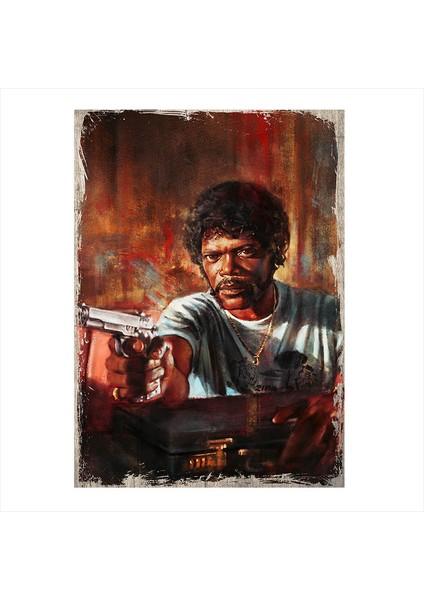 Ahşap Tablo Pulp Fiction Ucuz Roman