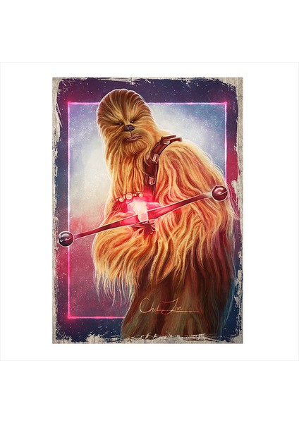 Ahşap Tablo Star Wars Chewbacca